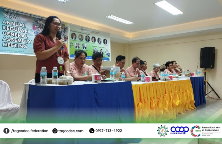Read more about the article 𝗛𝗜𝗚𝗛𝗟𝗜𝗚𝗛𝗧𝗦 | 𝐍𝐨𝐫𝐭𝐡𝐞𝐫𝐧 𝐐𝐮𝐞𝐳𝐨𝐧 𝐂𝐨𝐨𝐩𝐞𝐫𝐚𝐭𝐢𝐯𝐞 𝐂𝐨𝐥𝐥𝐞𝐠𝐞 (𝐍𝐐𝐂𝐂) 𝟑𝟔𝗧𝗛 𝗔𝗡𝗡𝗨𝗔𝗟 𝗚𝗘𝗡𝗘𝗥𝗔𝗟 𝗔𝗦𝗦𝗘𝗠𝗕𝗟𝗬